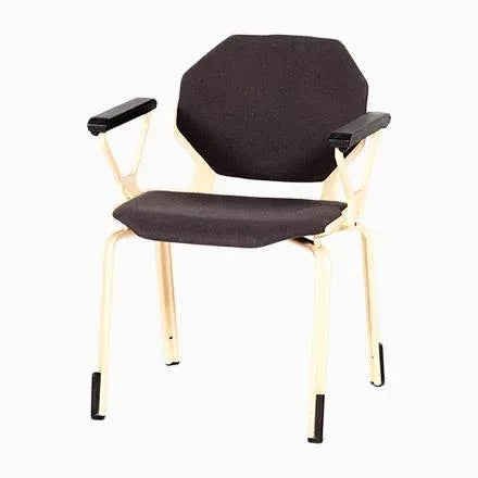 Beige Set of Octagonal Office Chair by Froscher for Sitform, 1970s For Sale - Image 8 of 8