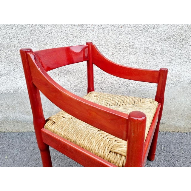 Mid-Century Modern Mid-Century Carimate Armchair by Vico Magistretti for Cassina, Italy, 1960s For Sale - Image 3 of 8