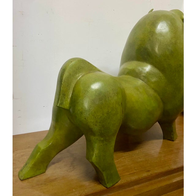 After Fernando Botero, Monumental Abstract Bull Sculpture, 1990s, Bronze For Sale - Image 6 of 9
