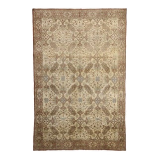 Antique Persian Tabriz Rug - 10'04 X 16'00 For Sale