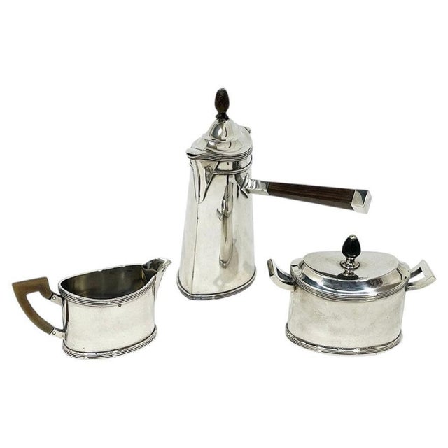 Dutch Silver Chocolate Pot Set, by Kempen & Sons, 1918, Set of 3 For Sale - Image 15 of 15