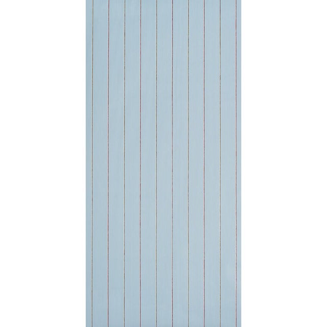 Backdrop’s Draper Stripe is a unique textural design composed of cotton-linen and paper yarns arranged vertically on a...