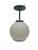 Black Vintage Communist Pendant Lamp, Poland, 1970s For Sale - Image 8 of 9