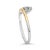 Haus of Brilliance 14K Yellow Gold Plated Sterling Silver 1/10 Cttw Diamond Arc Ring - Size 7 For Sale - Image 4 of 6