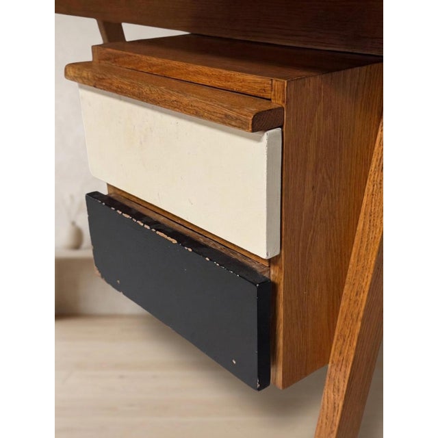 Mid-Century Wooden Writing Desk by Robin Day, 1950s For Sale - Image 4 of 9