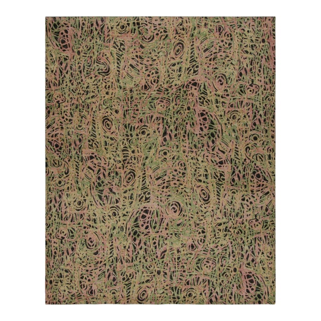 Rug & Kilim’s Abstract Expressionist Rug With All-Over Geometric Pattern For Sale