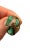 Postmodern Brutalist Sterling Panetta Faux Jade Ring For Sale - Image 3 of 9