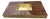Italian Coffee Table in Walnut Burl and Brass, 1970 For Sale