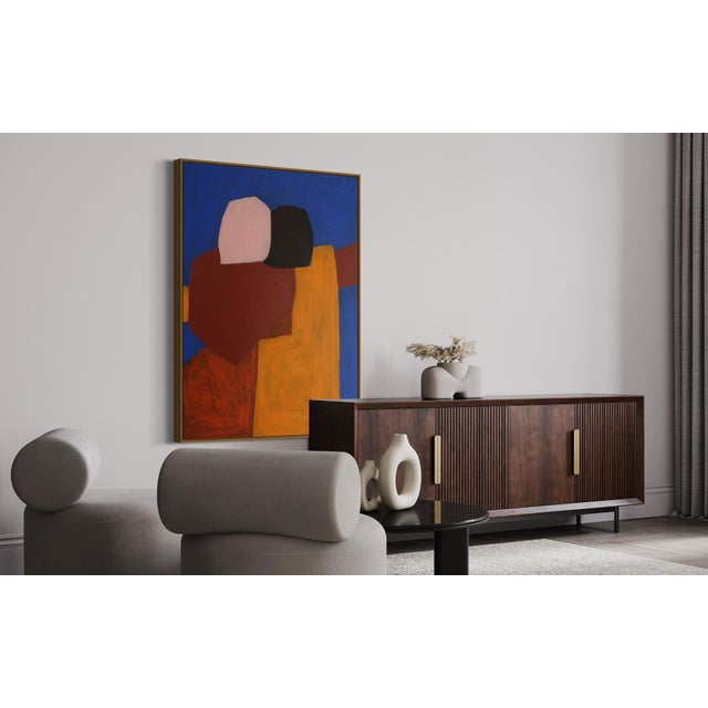 Bodasca, Figurative Blue Composition, 2025, Acrylic on Canvas For Sale - Image 12 of 13