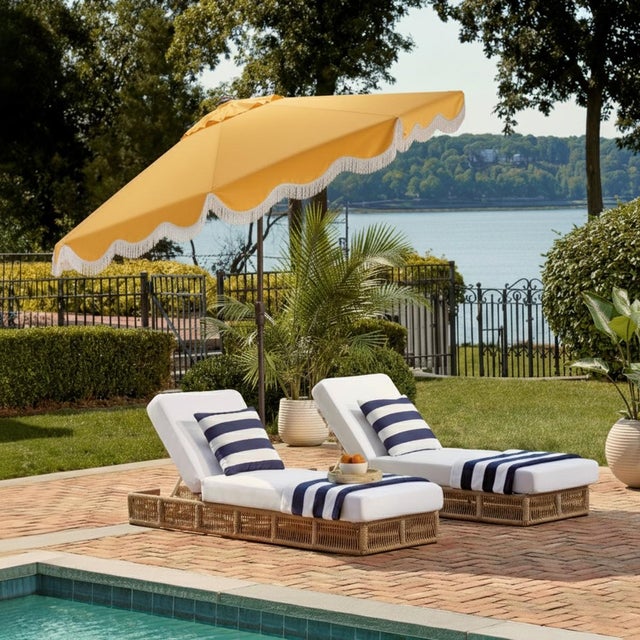 Embrace the sunshine and fresh air with the Torsa 9 ft crank umbrella. Featuring a vibrant yellow canopy, this outdoor...