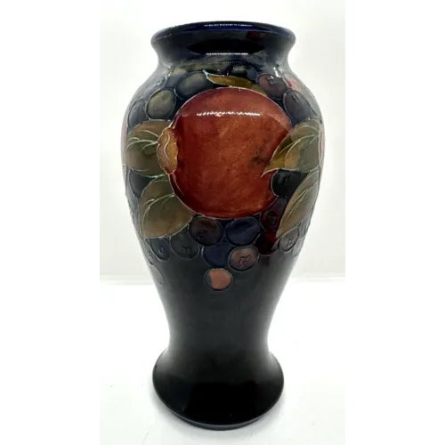 Antique William Moorcroft Deep Blue Pomegranate Vase For Sale - Image 9 of 9