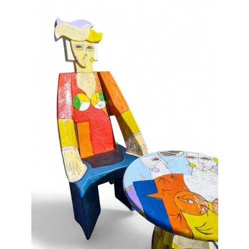 Sculptural Armchair and Table from Ludo Huys For Sale - Image 10 of 17