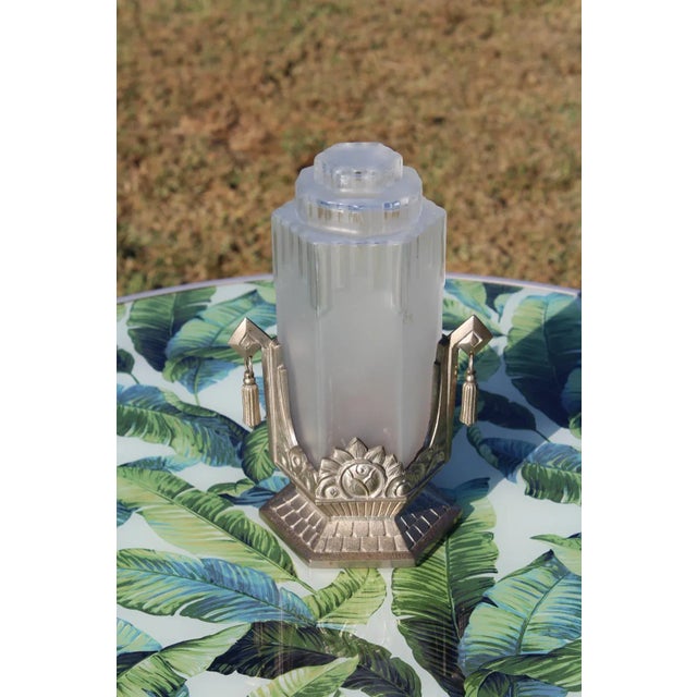 French Art Deco Lamp Signed Gilles For Sale - Image 4 of 18