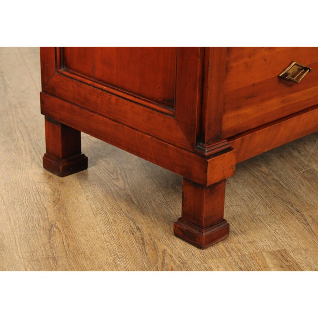 Wood Annibale Colombo French Empire Style Cherry Chest Of Drawers For Sale - Image 7 of 12