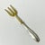 Metal Antique Hollywood Regency English Baroque Brass and Silverplate Serving Fork. For Sale - Image 7 of 9