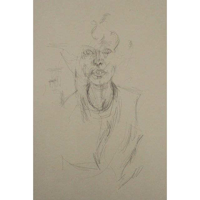 Alberto GIACOMETTI (1901-1966) (after) Portrait of Annette Lithograph after a drawing by the artist On wove paper, 32 x 50...