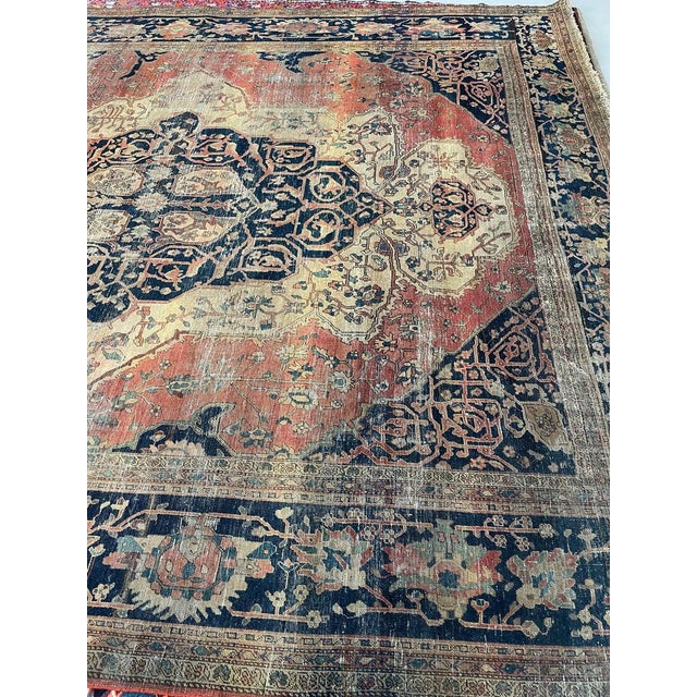 Old-World Gem Large Antique Carpet, C. 1900's 10.6 x 13.9 For Sale - Image 13 of 15