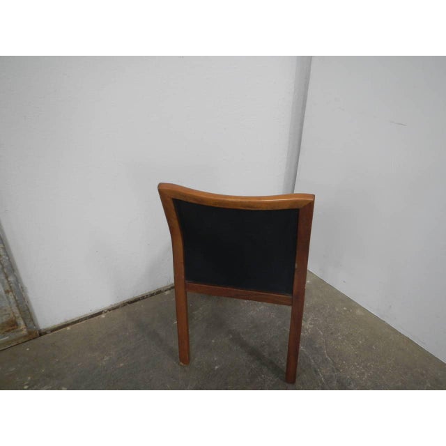 Black Leatherette Chair, 1980s For Sale - Image 4 of 10