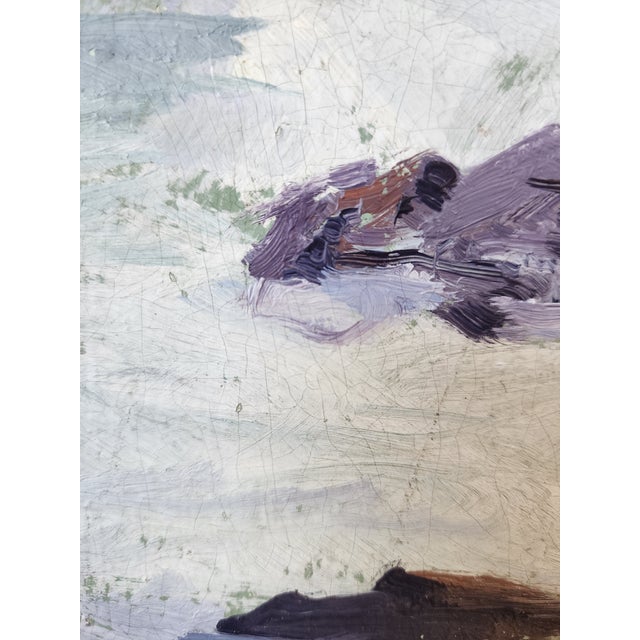 Early 20th Century Rockport Seascape Oil Painting by Arthur J. Hammond For Sale - Image 11 of 13