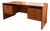 Vintage Mid-Century Modern Teak Executive Desk With Floating Drawers For Sale
