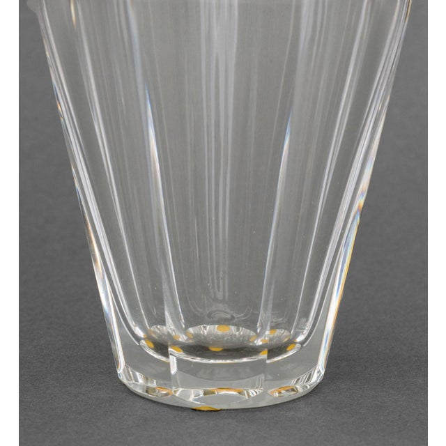 Art Deco Moser "Diva" Oroplastic Cut Crystal Vase For Sale - Image 3 of 7