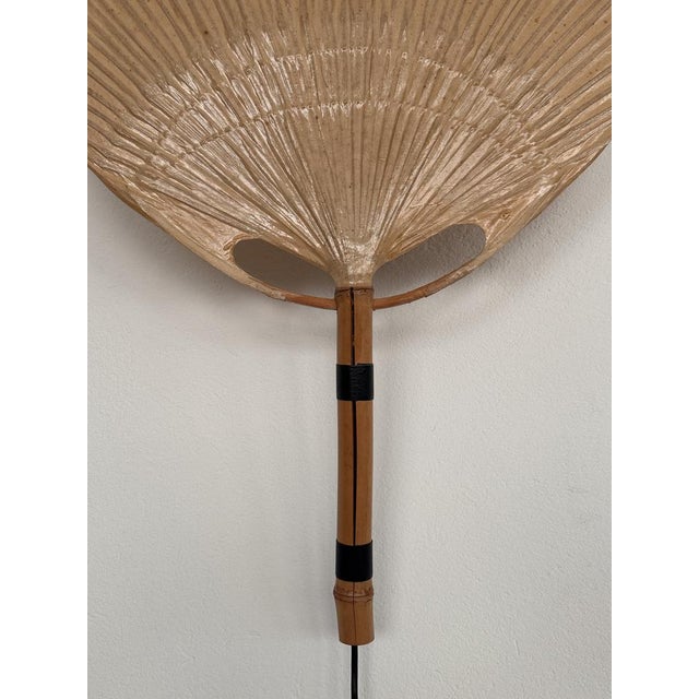 Large Organic Uchiwa Wall Sconces by Ingo Maurer for M Design, Germany, 1973, Set of 2 For Sale - Image 12 of 18
