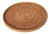 Artifacts Rattan Round Flat Tray in Honey Brown - 16" For Sale