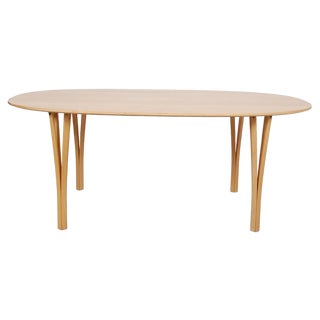 Beech Dining Table by Piet Hein, 1980s For Sale