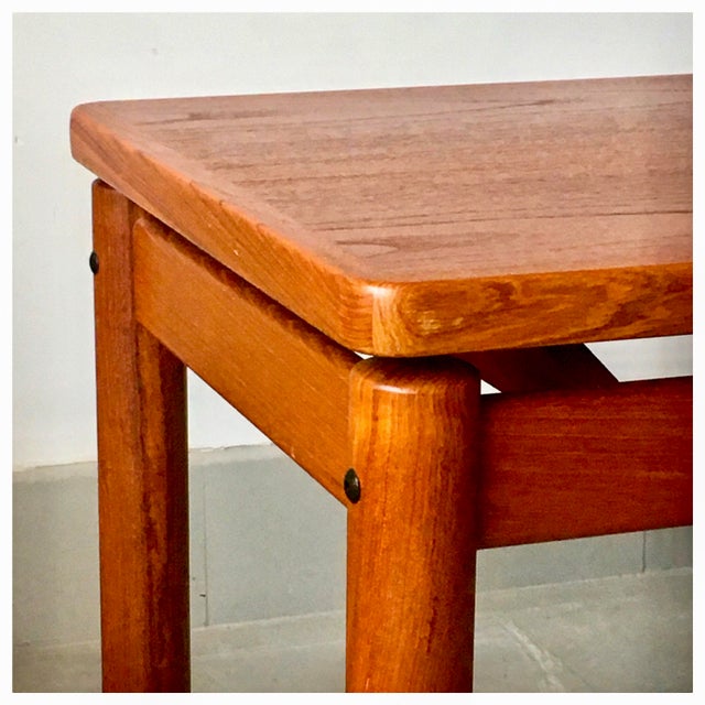Mid-Century Side Table in Teak with Floating Top from Trioh, Denmark, 1970s For Sale - Image 6 of 11