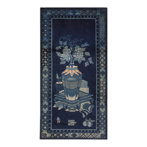 Early 20th Century Chinese Baotou Scholars Carpet