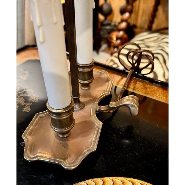 Metal Pair Early 20th Century Bouillotte Lamps, C. 1920-1930 For Sale - Image 7 of 9