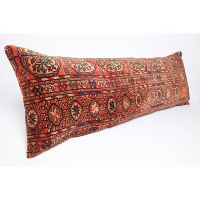 Here i am listing a 100% Handmade double knotted rug pillow cover, made from Vintage Turcoman Buhara carpet rug. This’s a...