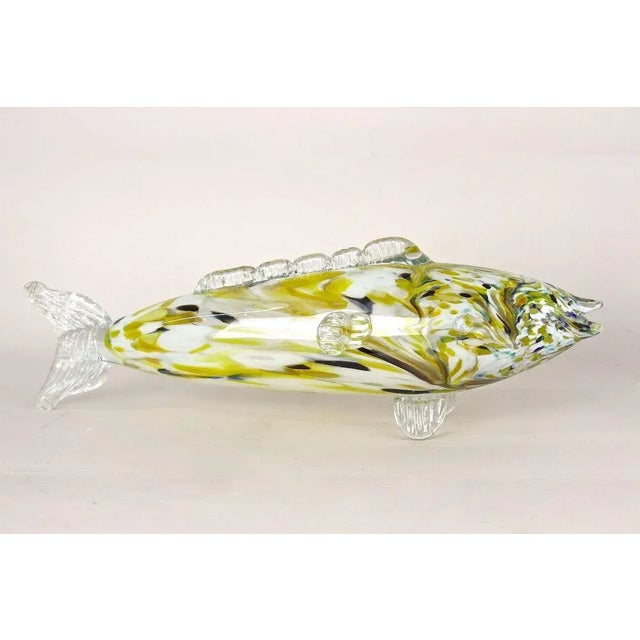 Black Mid-Century Murano Glass Fish Sculpture, Italy, 1950s For Sale - Image 8 of 18