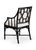 Complete your dining table with our ella armchair. Crafted of black rattan, this chair comes with an off white muslin...