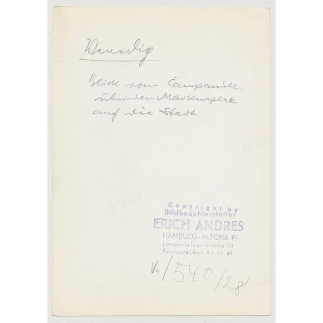 Silver Gelatine Print by Erich Andres, ca 1950. Andres was born 1905 in Germany and passed away 1992. He started his...