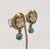 Mid-Century Modern Vintage 1960s Signed Napier Goldtone Buddha Faux-Jade Drop Clip Earrings-2 Pieces For Sale - Image 3 of 10