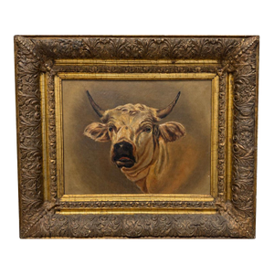 Attr Rosa Bonheur (French, 1822 - 1899) "Portrait of a Highland Bull" W Findley