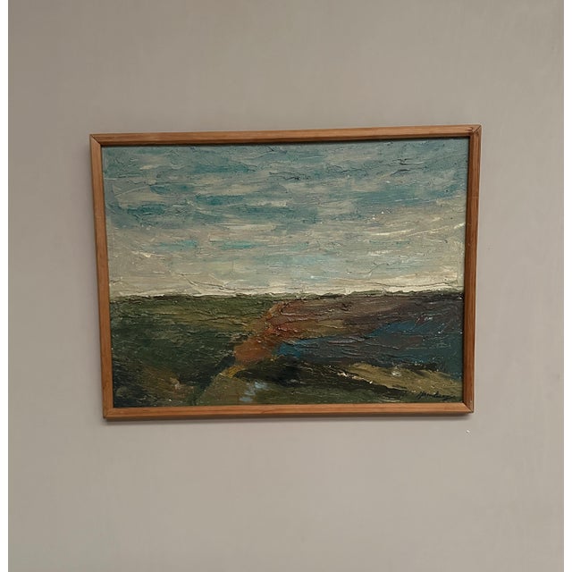 Mid 20th Century Swedish School, Scanian Plains, 1960s, Oil on Panel, Framed For Sale - Image 5 of 18