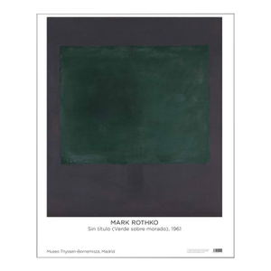 Mark Rothko Untitled Green on Maroon Exhibition Poster