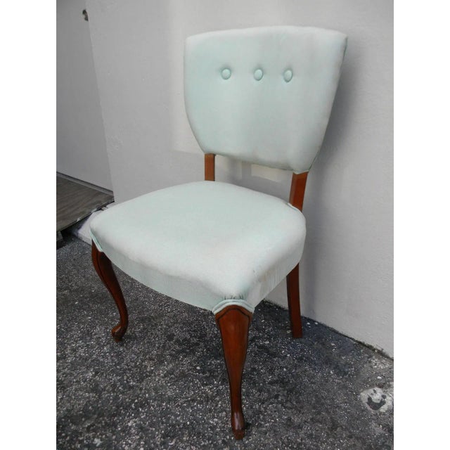 French Mahogany Living Room Office Vanity Side Chair For Sale - Image 4 of 11