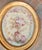 18th or 19th Century French Floral Oil Painting With Roses in Oval Frame For Sale - Image 4 of 12