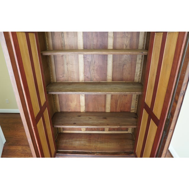 Antique Italian Rococo Revival Mirrored Armoire For Sale - Image 12 of 15