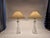 Metal Scandinavian Modern Table Lamps in Brass by Carl Fagerlund with Glass Shades from Orrefors, 1960s, Set of 2 For Sale - Image 7 of 11