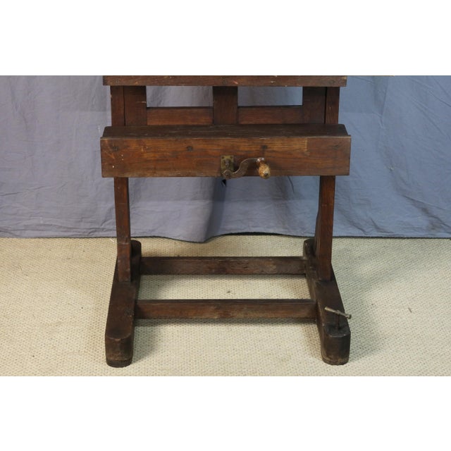 Antique Oak Painters Easel, 1800s For Sale - Image 11 of 13