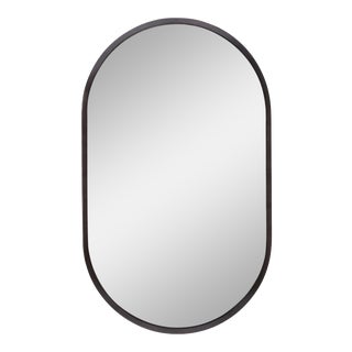 Regina Andrew Canal Mirror in Steel For Sale