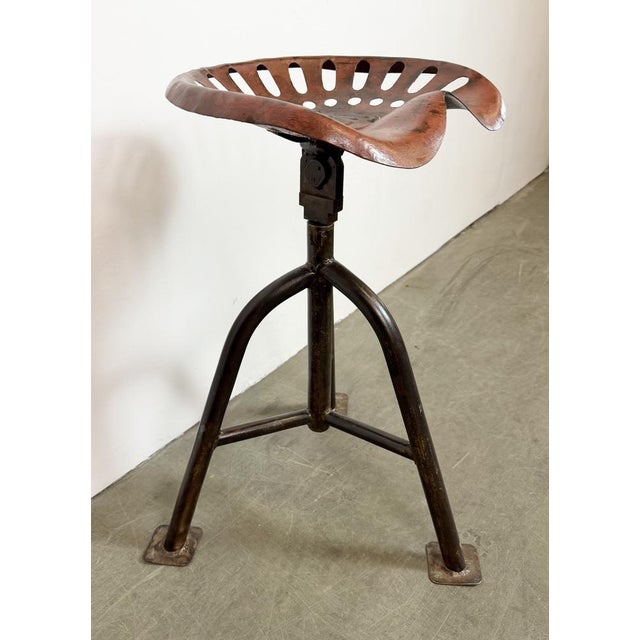 Vintage Industrial Swivel Chair, 1950s For Sale - Image 10 of 18