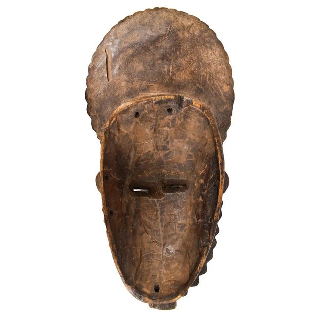 Wood Early 20th Century Yaure Mask with Serrated Beard Côte d'Ivoire For Sale - Image 7 of 7