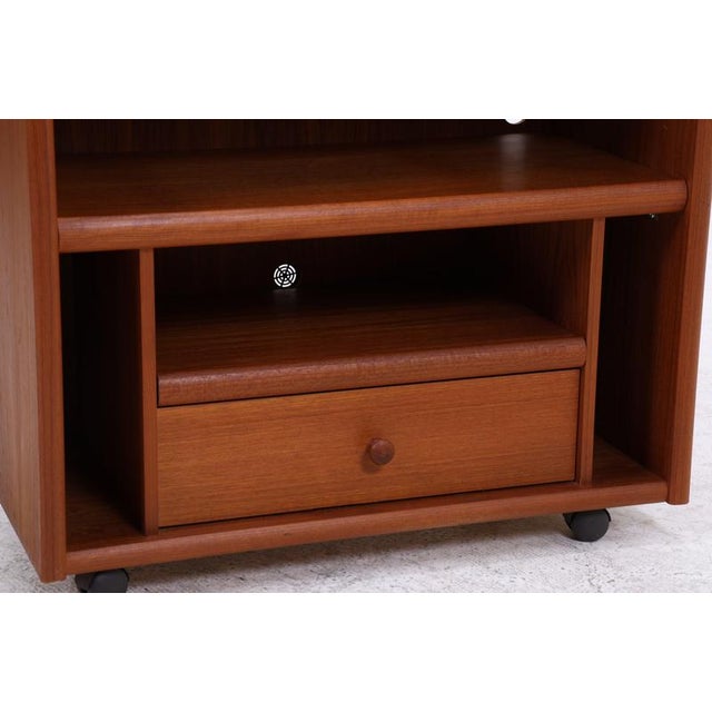 Vintage Teak Record Cabinet, 1970s For Sale - Image 12 of 16