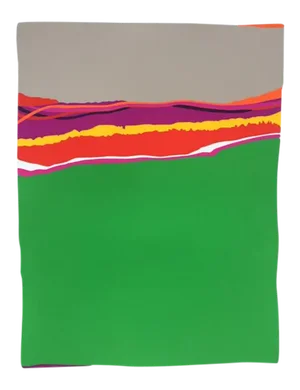1980s C. Daniel Gelakoska Summer Space Print