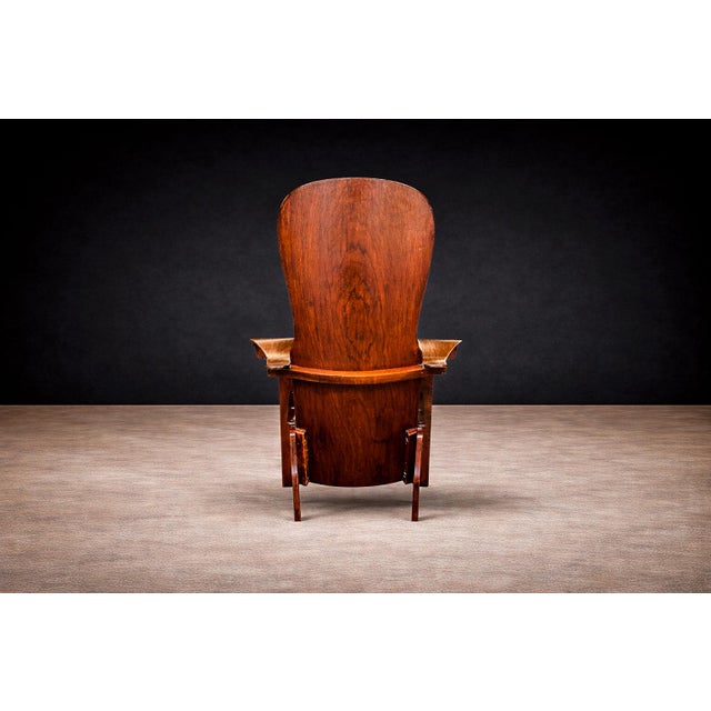 Beige Brazilian Mid-Century Modern Armchair in Bentwood, Cimo, 1950s - Lot 547A For Sale - Image 8 of 14